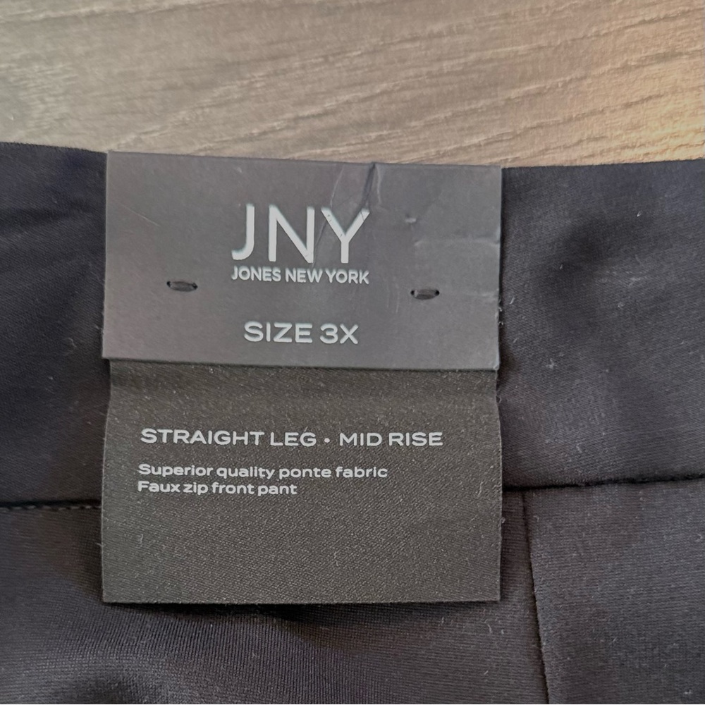 Jones New York Black Pull On Trousers 3X - Picture 4 of 9
